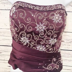 Hilton bridal two piece dress